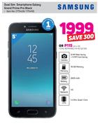 Samsung Dual SIM Smartphone Galaxy Grand Prime Pro Black
