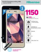 Hisense Dual SIM Smartphone Infinity U962 Including Bluetooth Headphone-Each