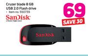 Cruzer Blade 8GB USB 2.0 Flash Drive
