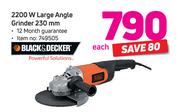 Black & Decker 2200W Large Angle Grinder 230mm