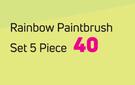 Rainbow 5 Piece Paintbrush Set