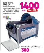 Little One Lexis Deluxe Camp Cot