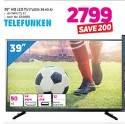 Telefunken 39" HD LED TV TLEDD-39 HD A