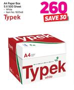 Typek A4 Paper Box 5 x 500 Sheet
