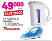 Pineware 1.7L Auto Kettle Or Stream Iron-Each