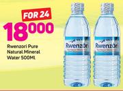 Rwenzori Pure Natural Mineral Water-24 x 500ml
