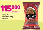 Ol'Roy Dog Food Beef Assorted-25Kg