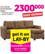 Carly Corner Couch Durham Camel
