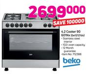 Beko 4.2 Cooker 90 601N x (Ge12121dx)