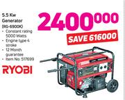 Ryobi 5.5Kw Generator (RG-6900K)