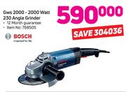 Bosch GWS 2000-2000 Watt 230 Angle Grinder