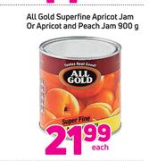 All Gold Superfine Apricot Jam Or Apricot And Peach Jam 900g-Each