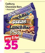 Cadbury Chocolate Bars-For 5