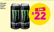 Monster Energy Drink-2 x 500ml