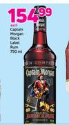 Captain Morgan Black Label Rum-750ml