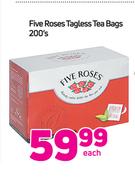 Five Rose Tagless Tea Bags-200's