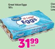 Great Value Eggs-18's Each