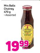 Mrs.Balls Chutney Assorted-470g Each