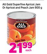 All Gold Superfine Apricot Jam Or Apricot & Peach jam-900g Each