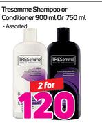 Tresemme Shampoo Or Conditioner 900ml /750ml-For 2