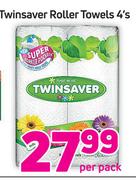 Twinsaver Roller Towels 4's Per Pack