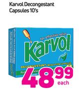 Karvol Decongestant Capsules-10's Each