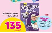 Cuddlers Comfort Nappy Size 3 70's Pack-Per Nappy