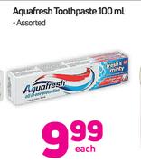 Aquafresh Toothpaste Assorted-100ml Each