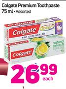 Colgate Premium Toothpaste Assorted-75ml Each