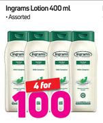 Ingrams Lotion Assorted-4 x 400ml