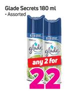 Glade Secrets-2 x 180ml 