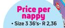 Huggies Pants Boys/Girls Size 3-36's Per Nappy