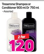 Tresemme Shampoo Or Conditioner-2 x 900ml Or 750ml