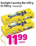 Sunlight Laundry Bar-400g Or 500g Each