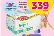 Pampers Premium Nappy Size 4-104's Per Nappy