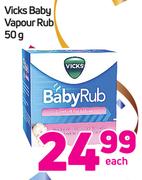Vicks Baby Vapour Rub-50g Each