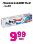 Aquafresh Toothpaste Assorted-100ml Each