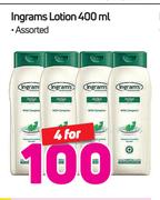 Ingrams Lotion Assorted-4 x 400ml