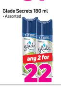 Glade Secrets Assorted-2 x 180ml
