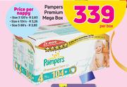 Pampers Premium Mega Box Size 4-Per Nappy