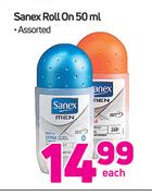 Sanex Roll On Assorted-50ml Each