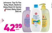 Johnsons Top-To-Toe Baby Wash/Bedtime/Baby Wash Or Gentle Protect Baby Wash-500ml Each
