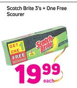Scotch Brite-3's + One Free Scourer-Each
