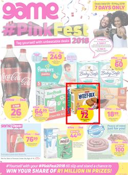 Game JHB : Pink Fest (9 May - 15 May 2018), page 1