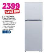 KIC 170Ltr Top Freezer Fridge White 518 1