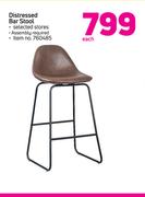Distressed Bar Stool-Each