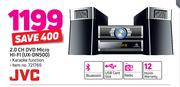 JVC 2.0 Channel DVD Micro HiFi UX-DN500