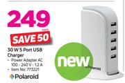 Polaroid 30W 5 Port USB Charger
