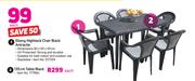 Ebony Highback Chair Black Antracite-Each