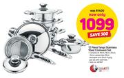 Tissolli 12 Piece Tango Stainless Steel Cookware Set